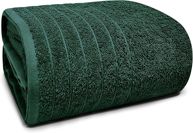 Hunter Green Jumbo Bath Sheet – Soft Cotton Comfort