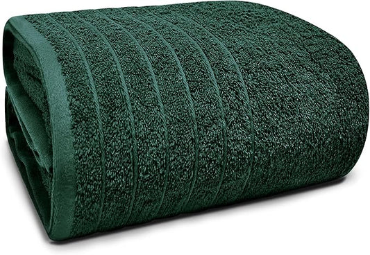Hunter Green Jumbo Bath Sheet – Soft Cotton Comfort